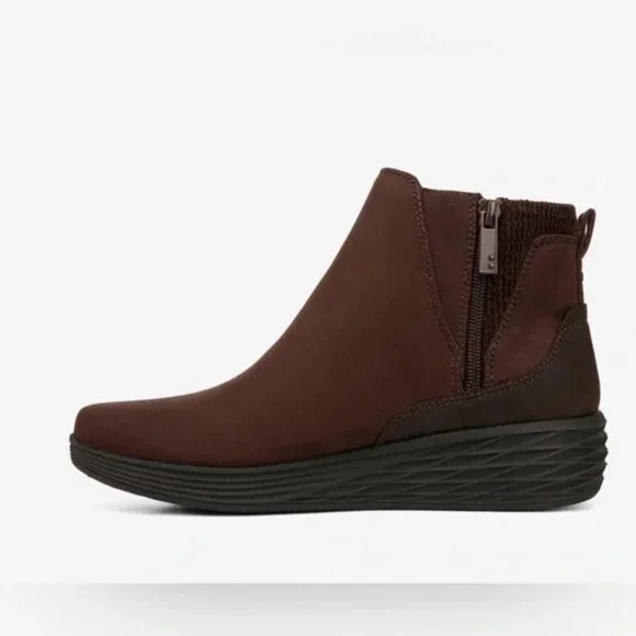 NWT Ryka Women's Noelle Next Wedge Ankle Boots Brown Size 7 W $100 RY1874 - Picture 5 of 8